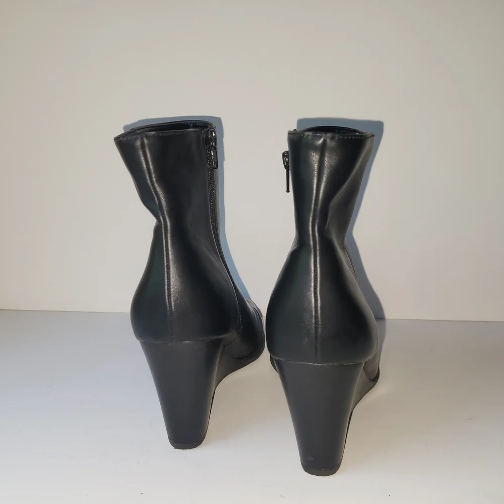 Dolce Vita Black Wedge Boots